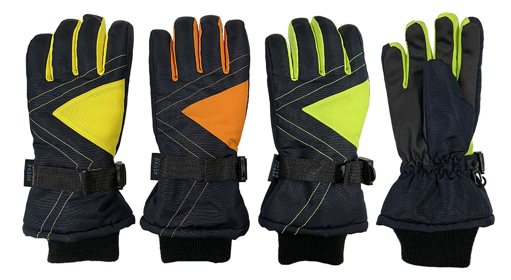 Stitch Kids Snow Sports Glove, Neon Accents - Gloves